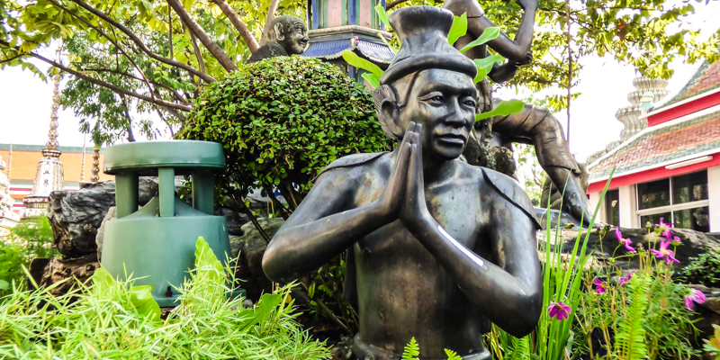 Reusi Daton statue at Wat Pho in Bangkok