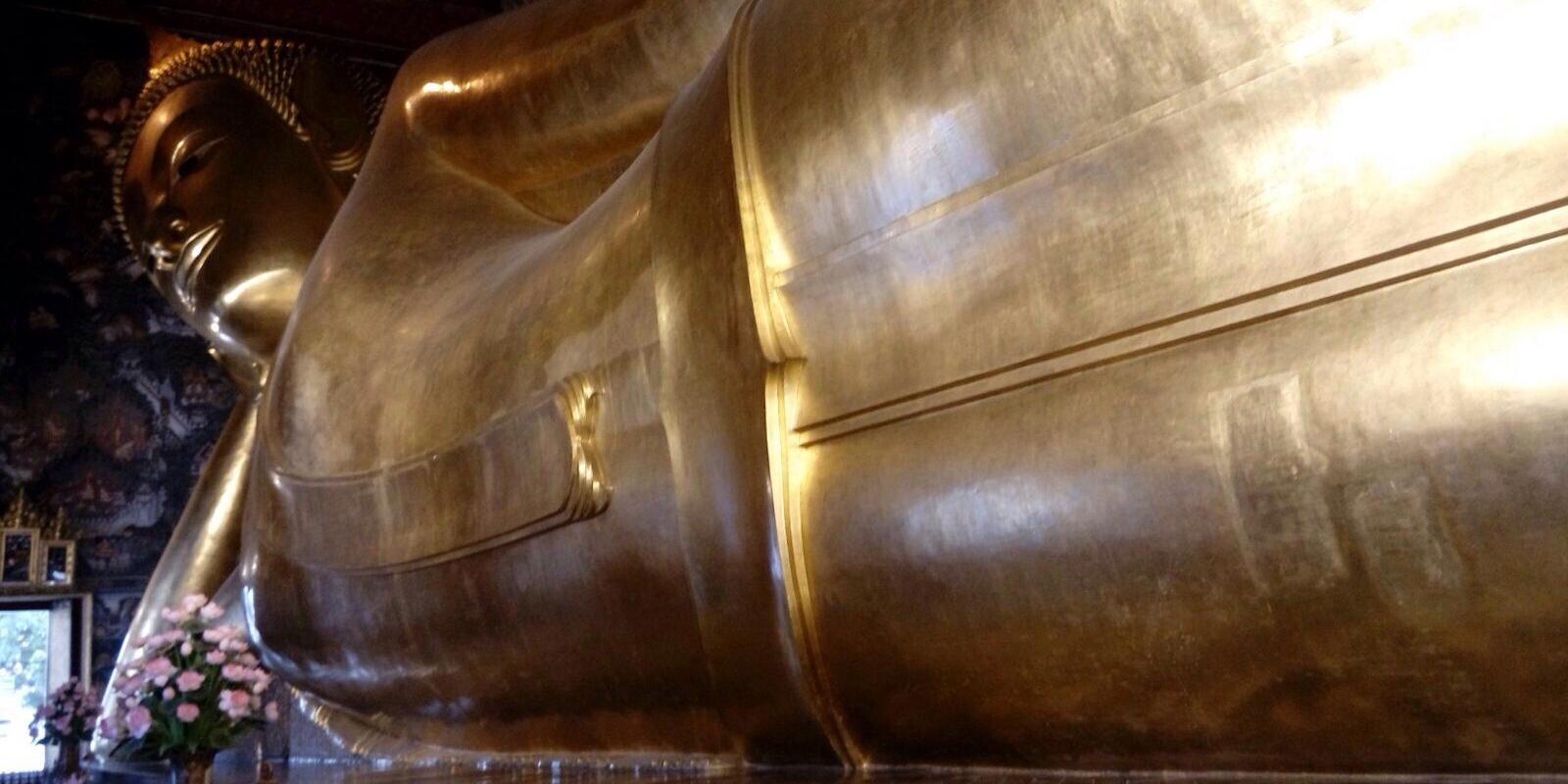 Reclining Buddha at Wat Po Temple Grounds