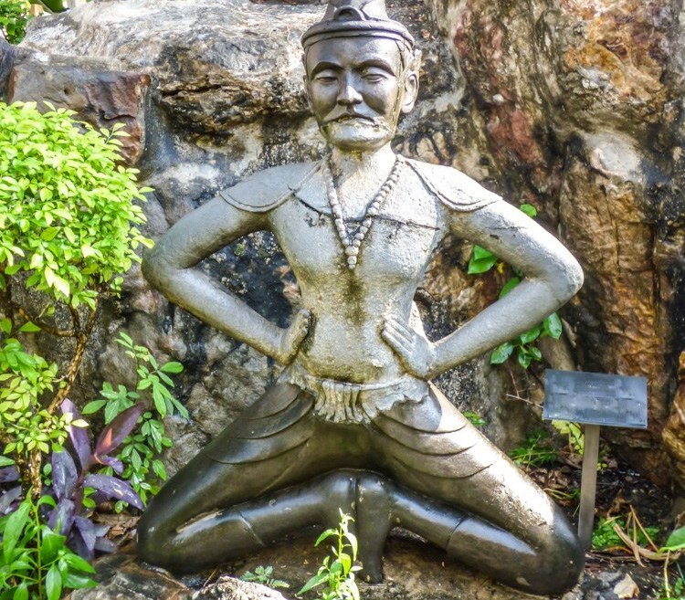 Thai Yogi Hermit sculpture at the Wat Pho temple in Bangkok