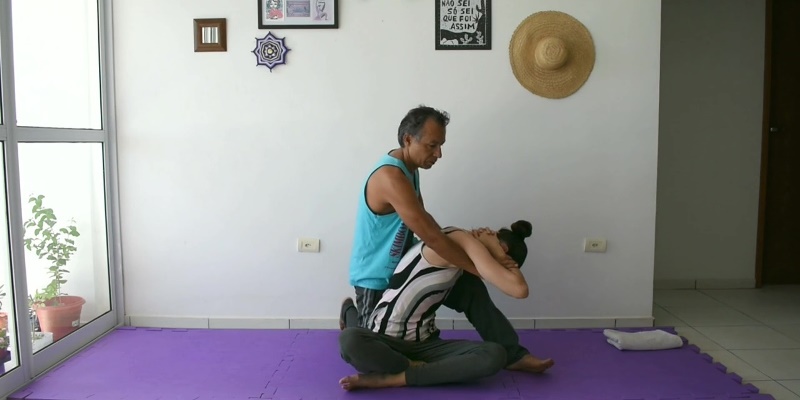 Thai Massage Spinal Twist Stretch