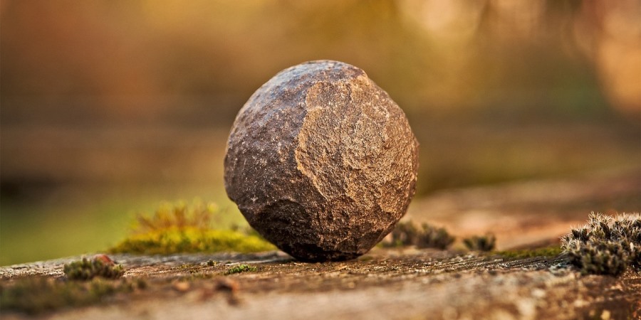 A ball of stone