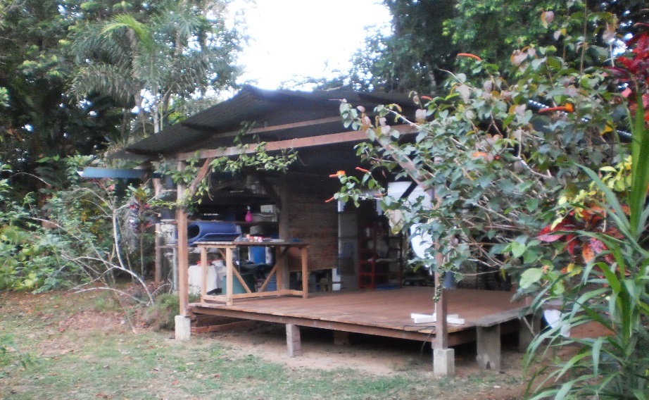 Thai Massage in a hut outdoors in the forest Thai Massage in a hut outdoors in the forest