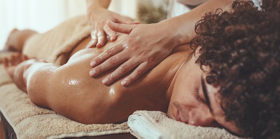 Man Having a Oil Massage