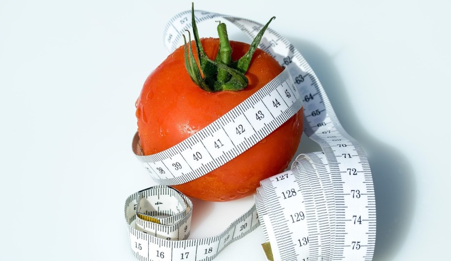 Tape measure tomato wrapped
