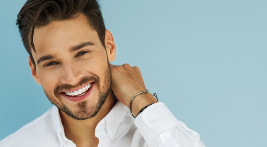 Elegant man smiling