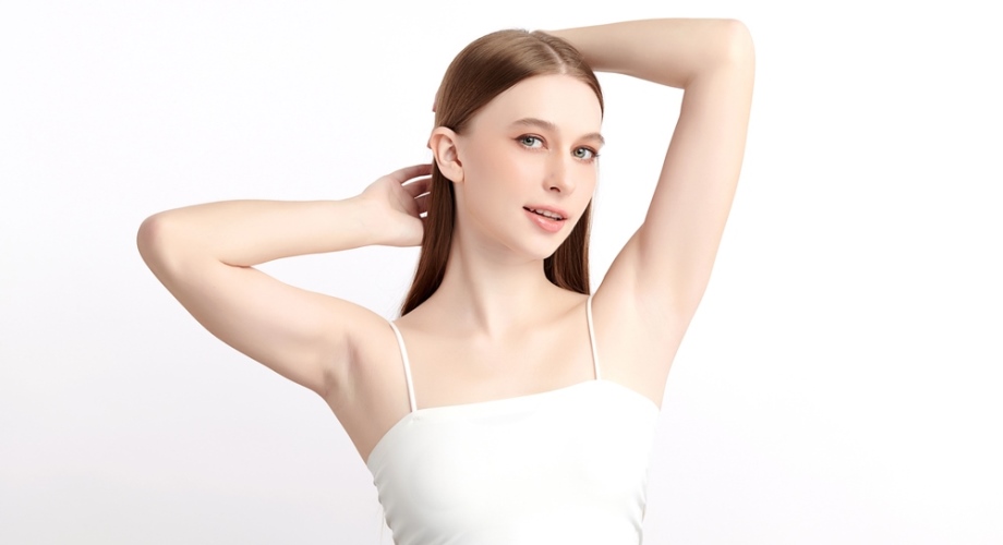 Woman showing her arms