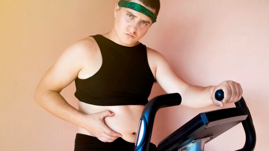 Male Enhancement and Slimming | Losing Weight Man on bike for weight loss