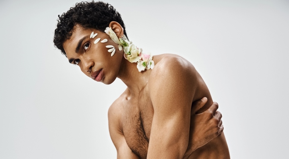 Conscious Body Listening - What Do I Sense? Man concentrating on the feel of his body