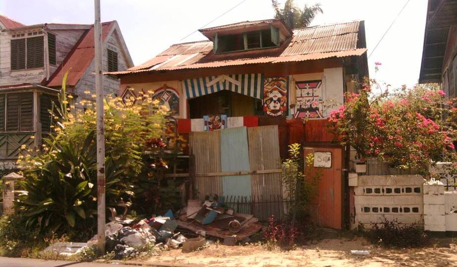 House in Paramaribo in shambles