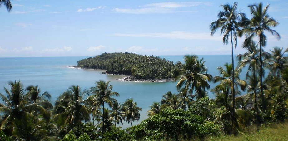 View on Devil's Island in French Guiana