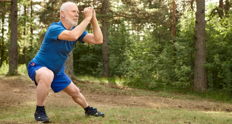How Physical Activity Promotes Prostate Health Senior doing exercise