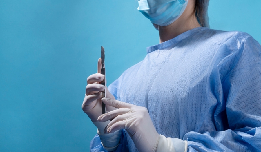 Doctor preparing for surgery