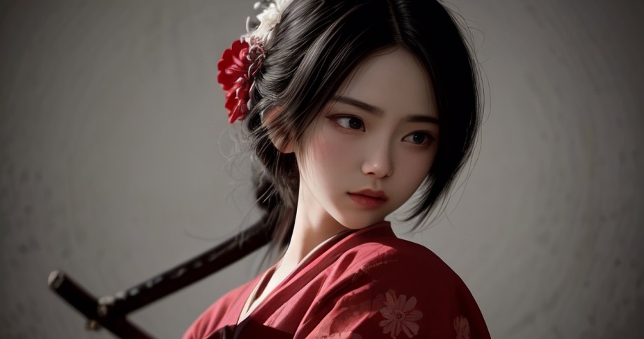 Waifumaxxing - Dreammaxxing Through Fictional Female Characters Japanese anime samurai woman