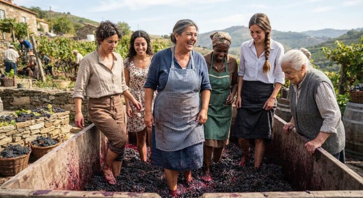 Barefoot Grape Treading Barefoot Grape Treading